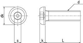 TRFピン・ボタン六角穴ボルト　ステンレス