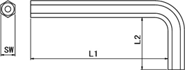 TRF六角穴用　L型レンチ