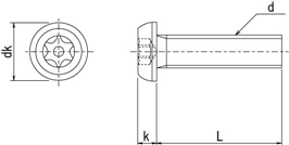 TRFピン・ボタン　6-ロブボルト　ステンレス