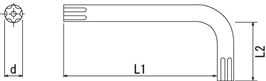TRF6-ロブ用 L型レンチ